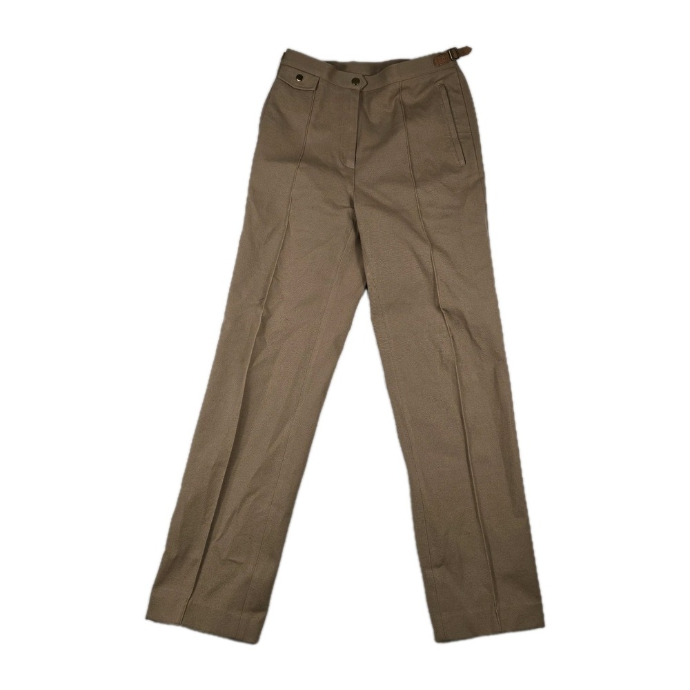 Ralph Lauren LRL Women's Size 4 Khaki Brown Pleated‎ Dress Pants